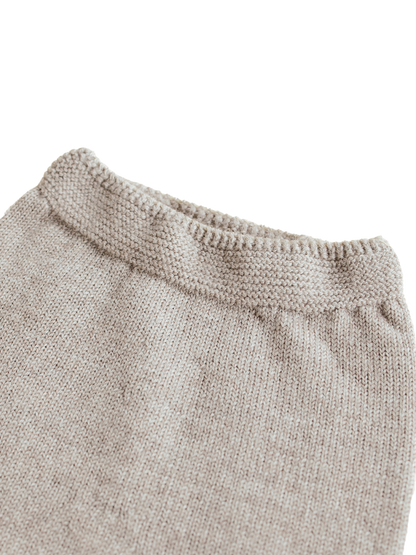 Guido seamless merino wool pants PEBBLE