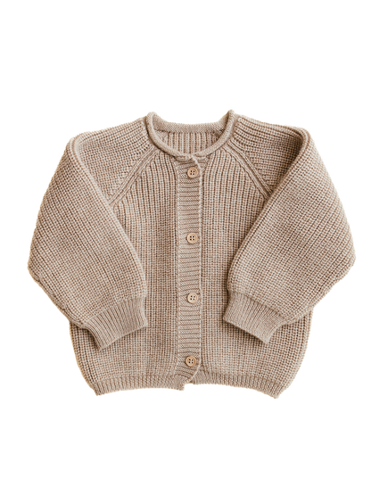 Merino cardigan Inga SAND