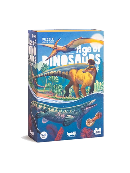 Puzzle i gra obserwacyjna Age of dinosaurs Londji BEBE Concept 