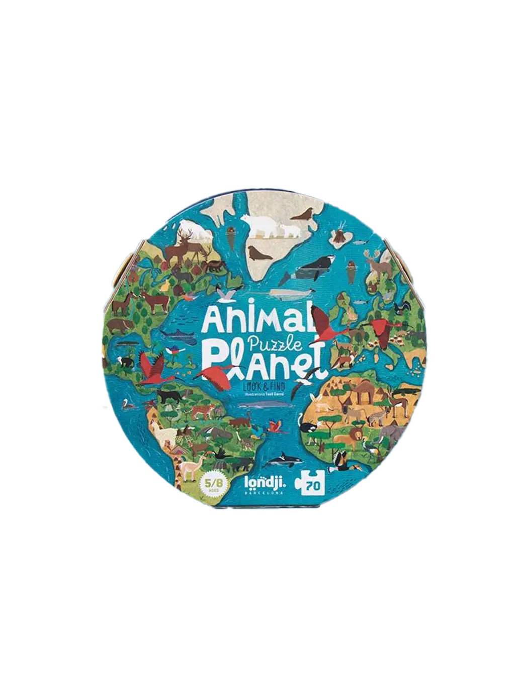 Puzzle z grą obserwacyjną Animal Planet Londji BEBE Concept 