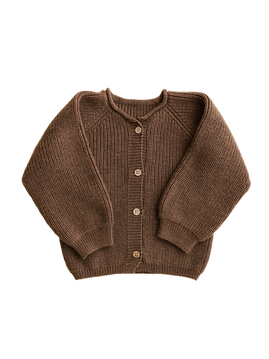 Merino cardigan Inga MOCHA