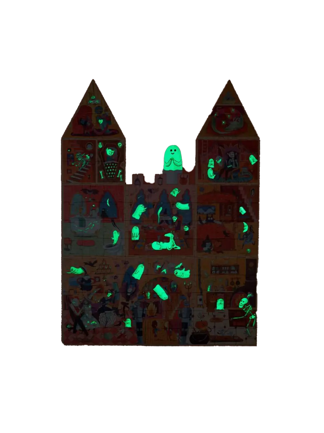 Dwustronne puzzle świecące w ciemności Enchanted Londji BEBE Concept 