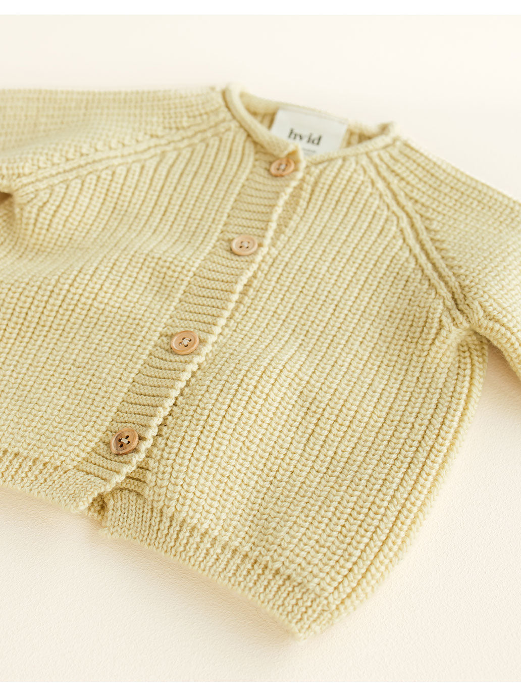 Cárdigan de merino Inga LIGHT YELLOW