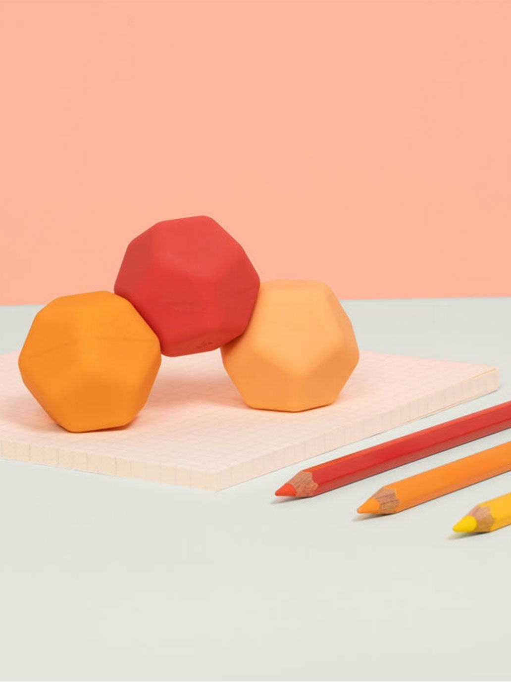 Balles anti-stress magnétiques en silicone Odds ORANGE PLANES