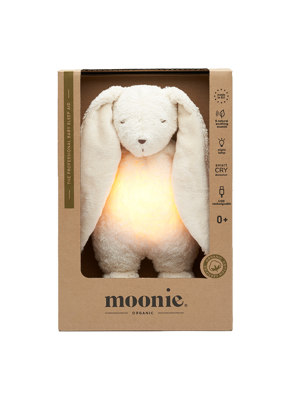 Coniglietto biologico che canticchia con una lampada POLAR WHITE