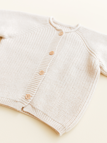 Merino cardigan Inga CREAM