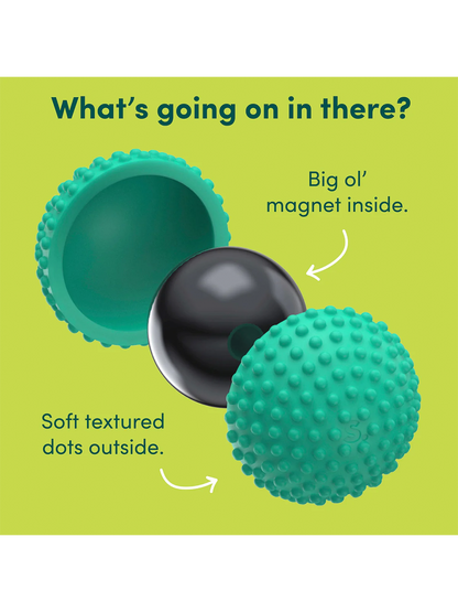 Odds Silikonmagnet-Stressbälle GREEN DOTS