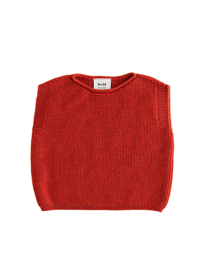 Baby merino Harvey vest RED