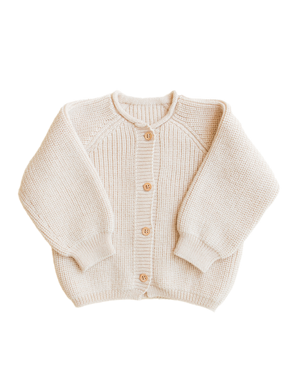 Merino cardigan Inga CREAM