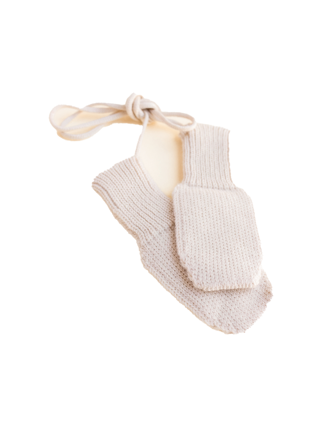 Soft merino wool mittens CREAM