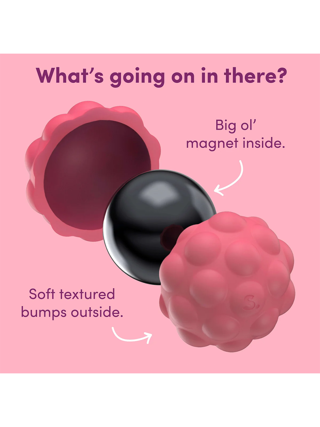 Odds Silikonmagnet-Stressbälle PURPLE BUMPS