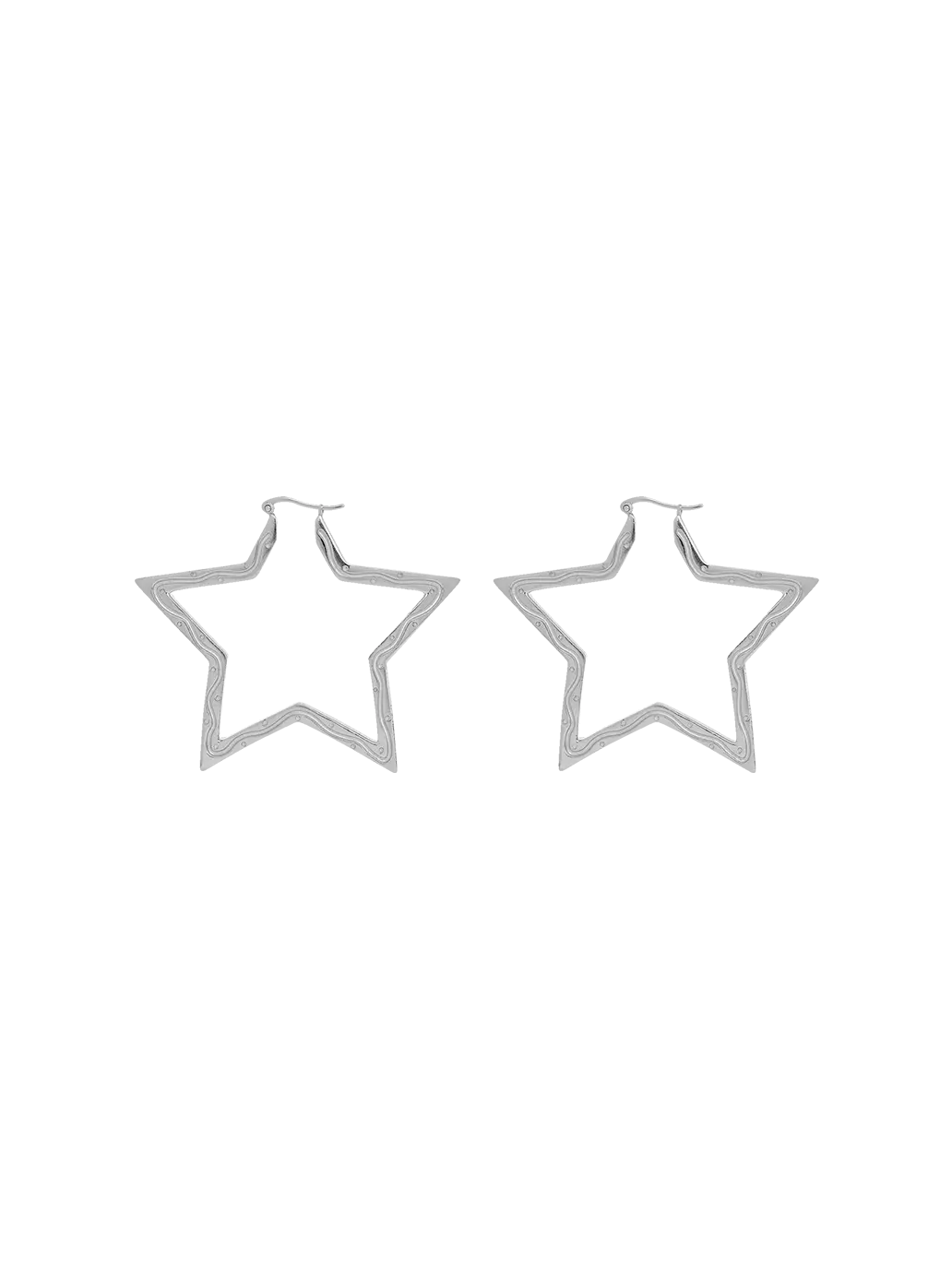 Kolczyki Funky Star Small Hoops Anna + Nina BÉBÉ Concept 