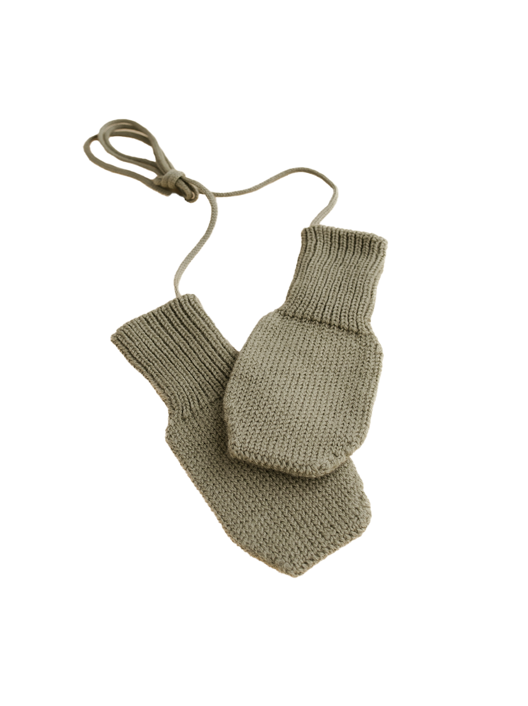 Soft merino wool mittens ARTICHOKE