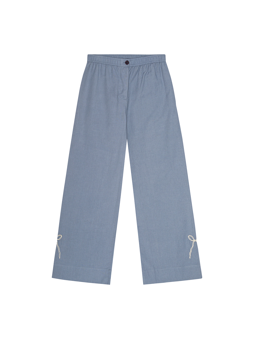 Pantalon brodé Polly décontracté