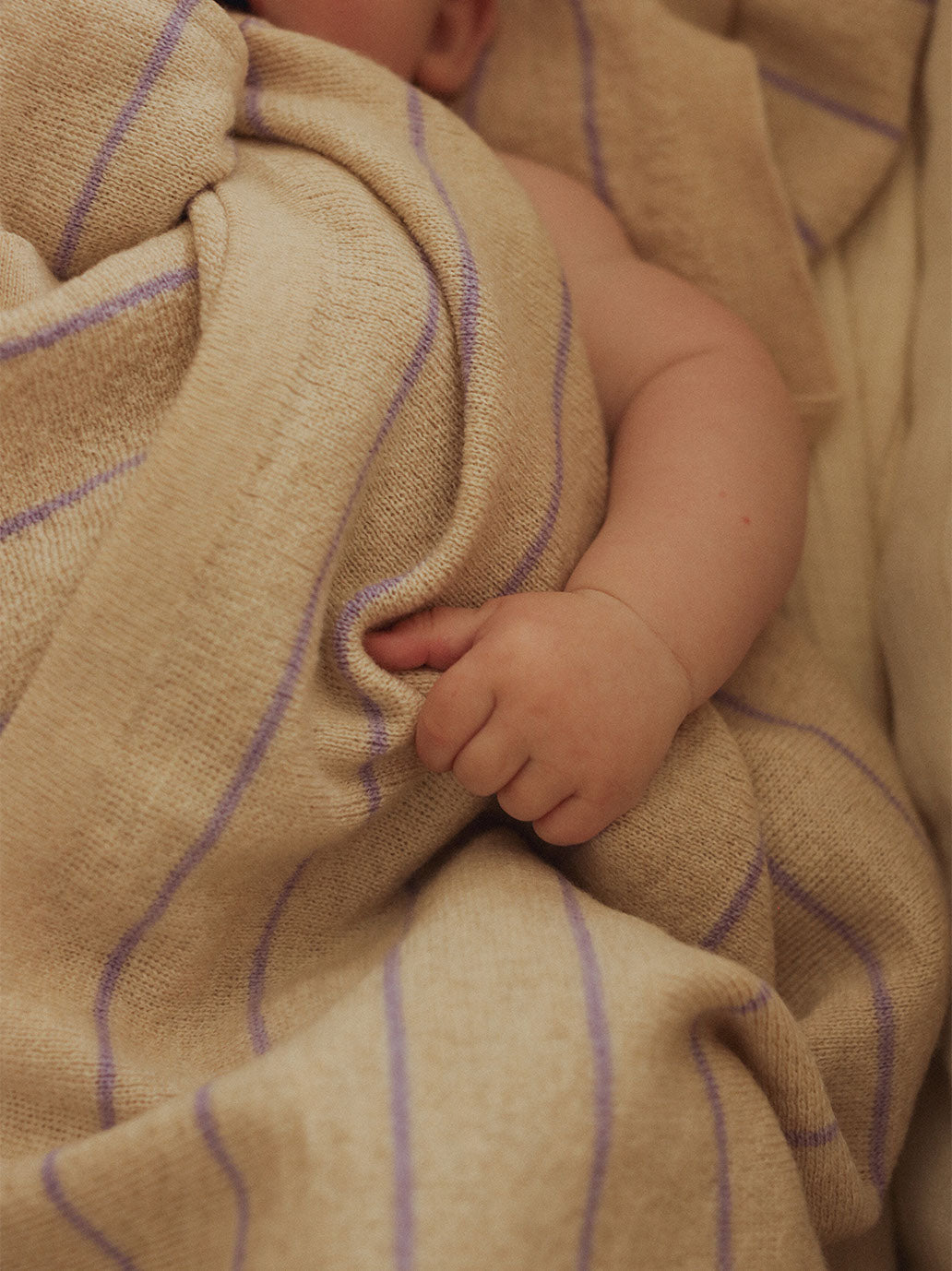 Kocyk merino Harry CREAM/LILAC