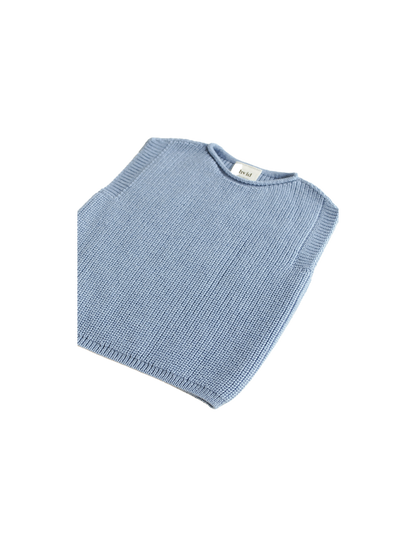 Baby merino Harvey vest LIGHT BLUE