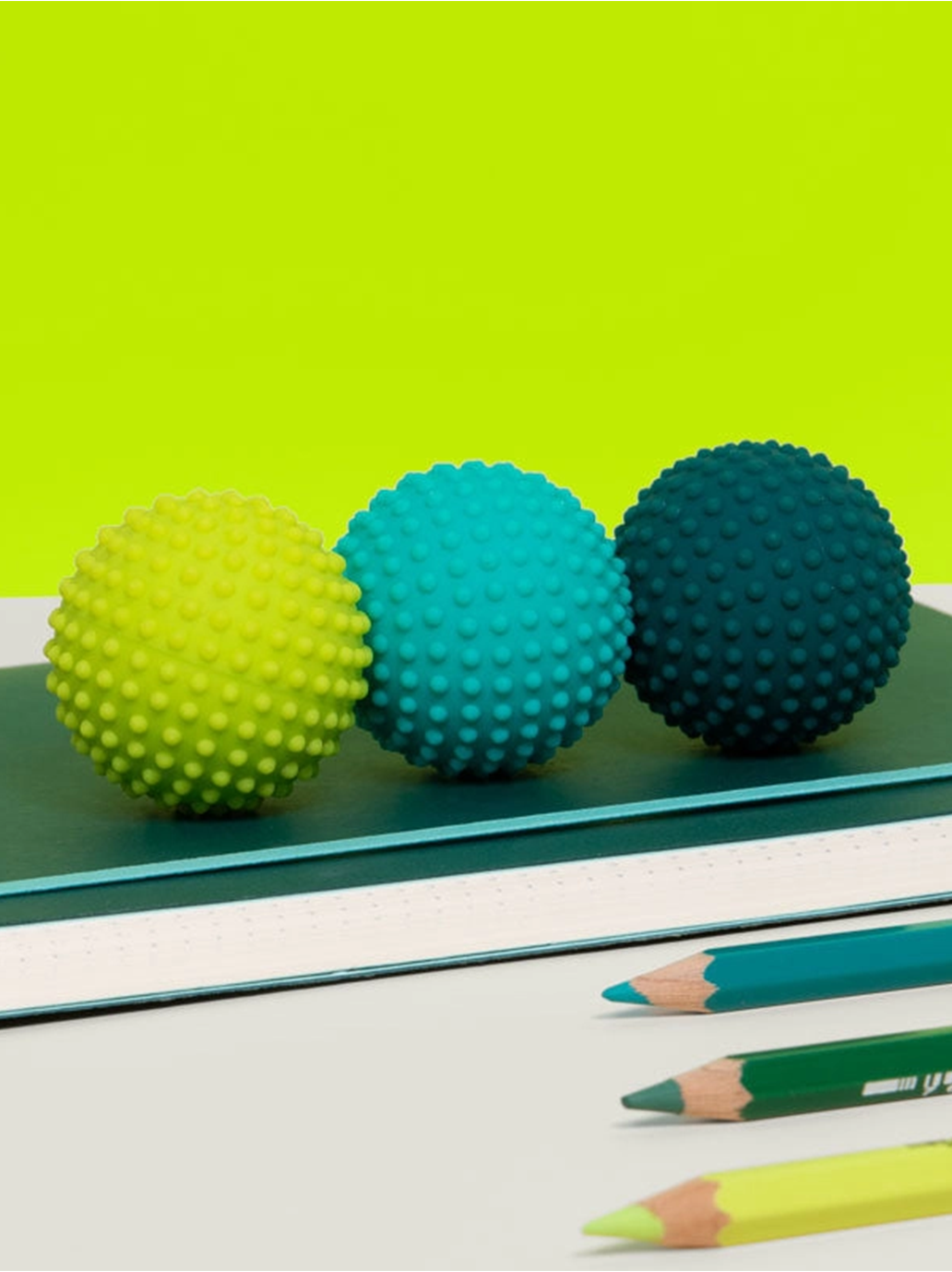 Odds Silikonmagnet-Stressbälle GREEN DOTS