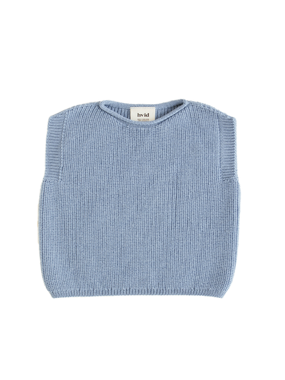Baby merino Harvey vest LIGHT BLUE