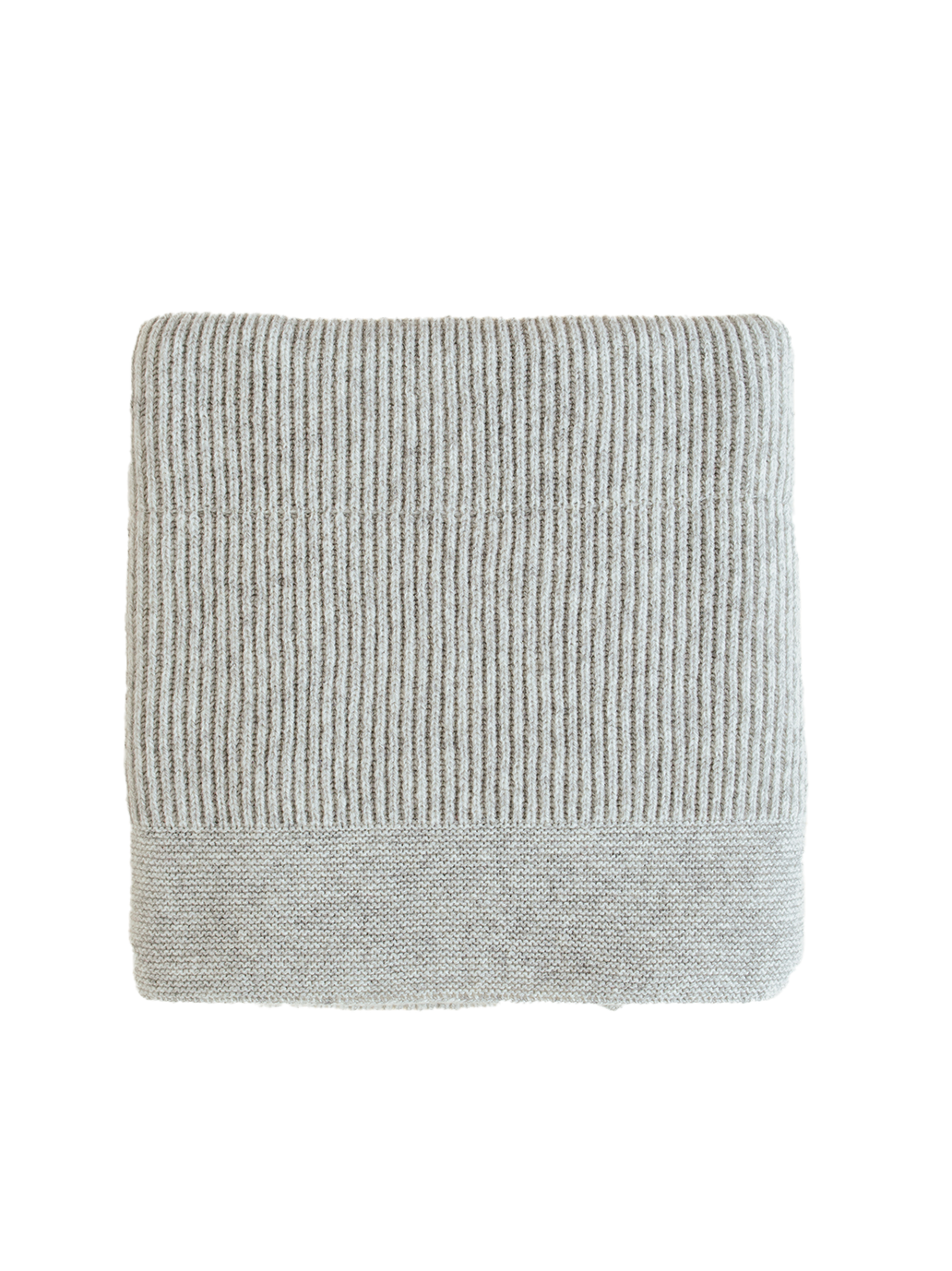 Grande couverture en laine mérinos Gaston SOFT GREY