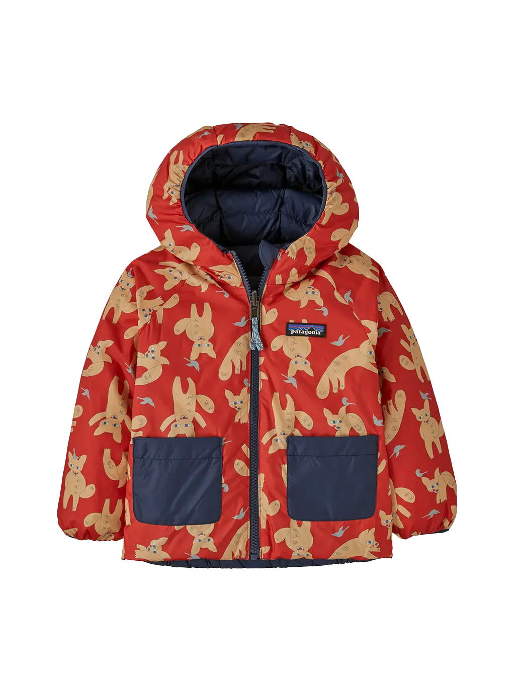 Dwustronna kurtka puchowa Baby Reversible Down Hoody Patagonia BEBE Concept 
