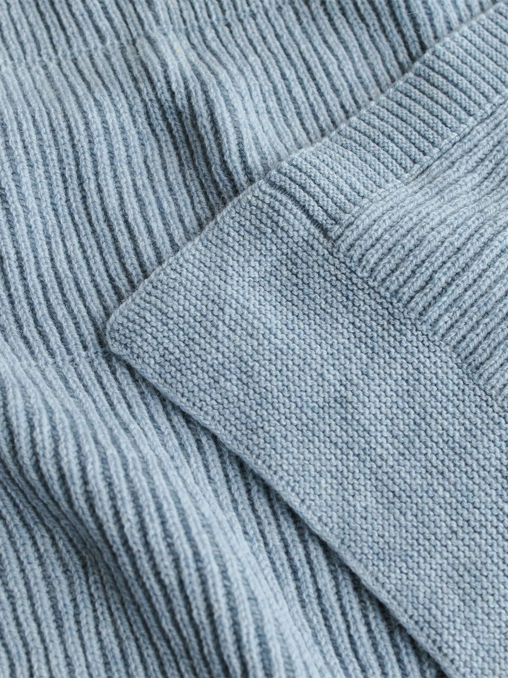 Grande couverture en laine mérinos Gaston FROST BLUE