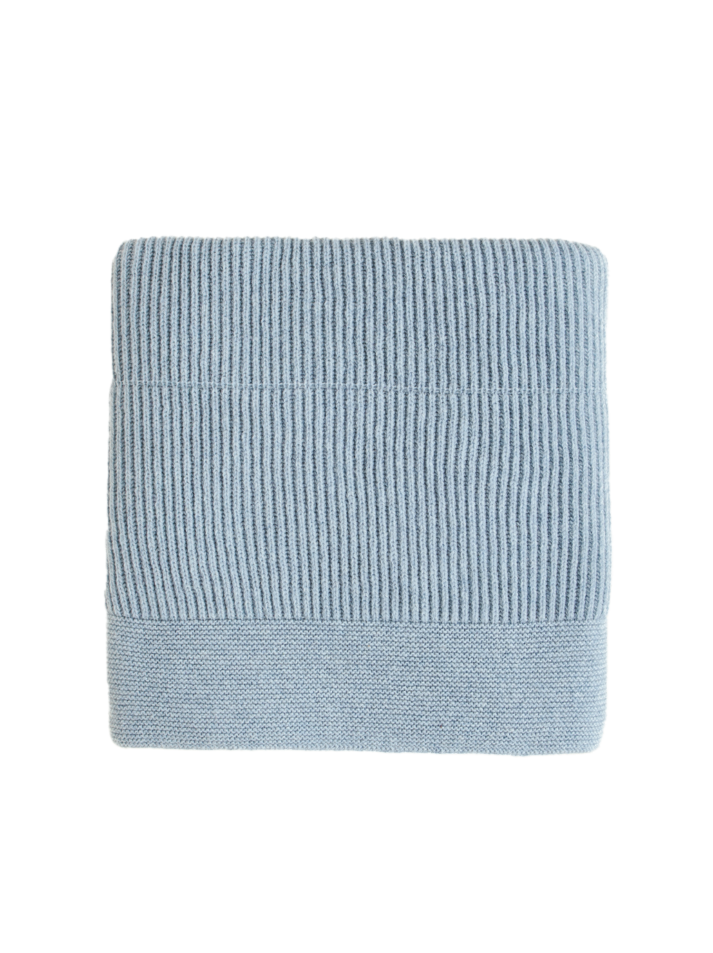 Grande couverture en laine mérinos Gaston FROST BLUE