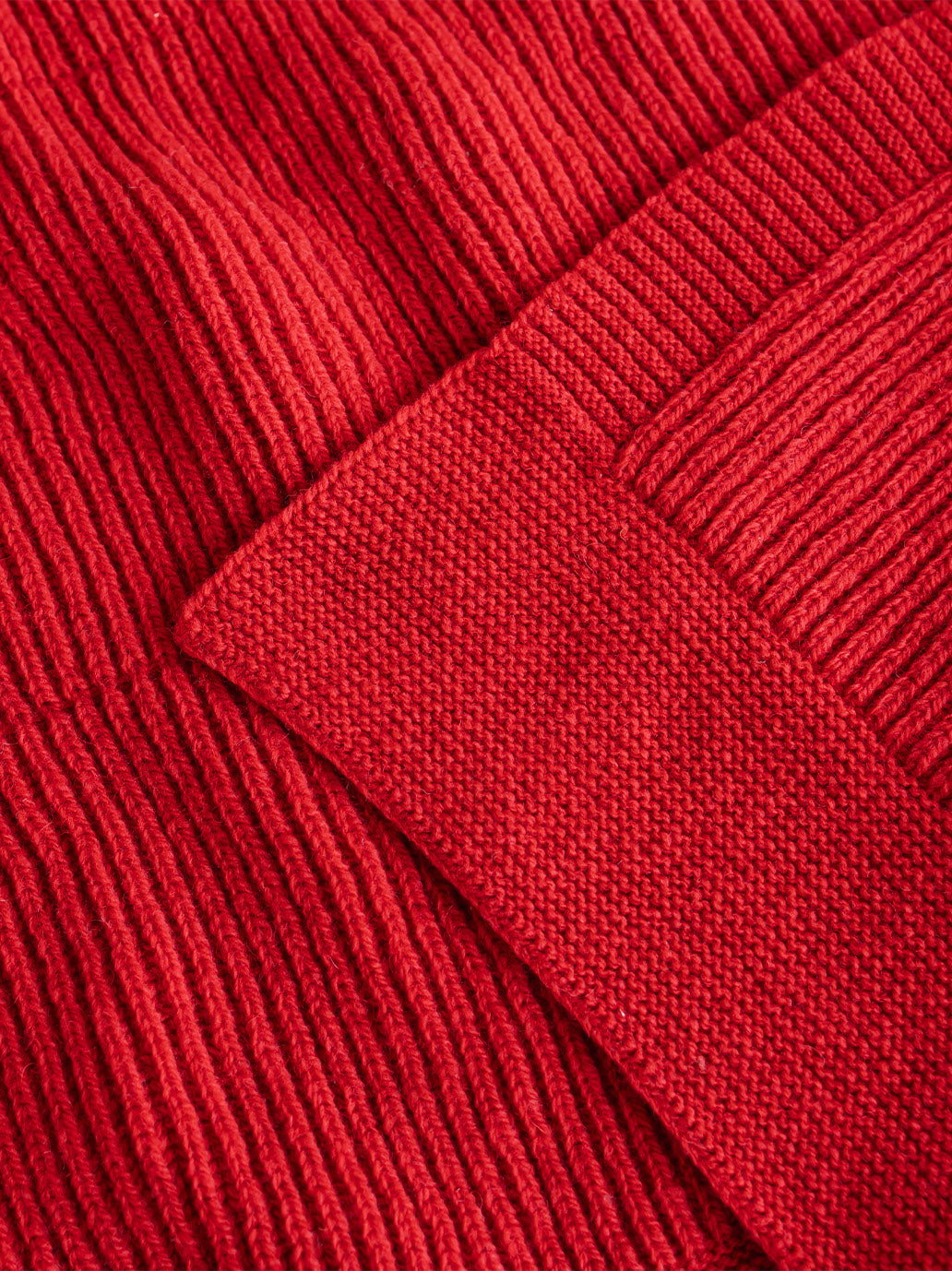 Grande couverture en laine mérinos Gaston APPLE RED