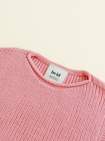 Baby merino Harvey vest BUBBLEGUM