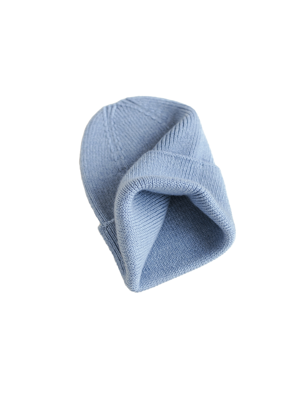 Czapka niemowlęca merino Fonzie Newborn LIGHT BLUE