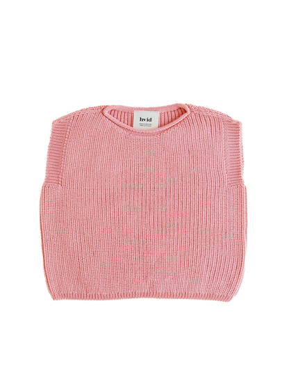 Baby merino Harvey vest BUBBLEGUM