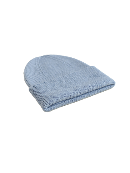 Czapka niemowlęca merino Fonzie Newborn LIGHT BLUE