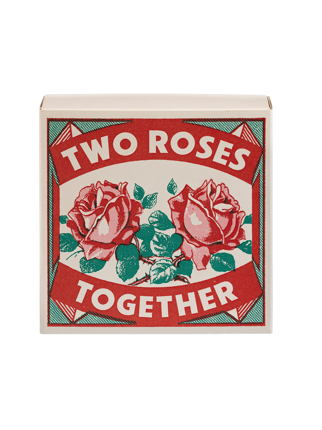 Fiammiferi di lusso in una scatola quadrata decorativa TWO ROSES