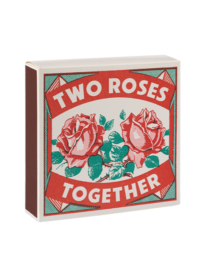 Fiammiferi di lusso in una scatola quadrata decorativa TWO ROSES