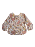 Long sleeve bib RETRO FLOWERS
