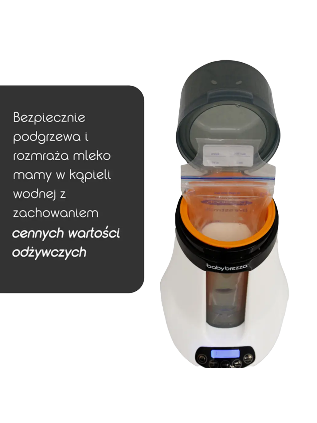 Inteligentny podgrzewacz do butelek Safe + Smart Baby Brezza BEBE Concept 