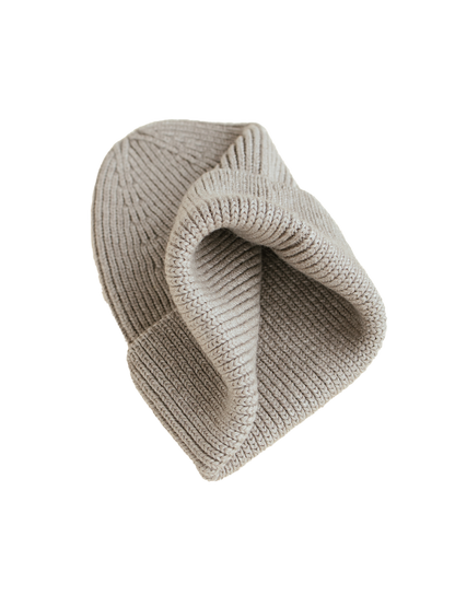 Čepice z merino vlny Fonzie Adult PEBBLE