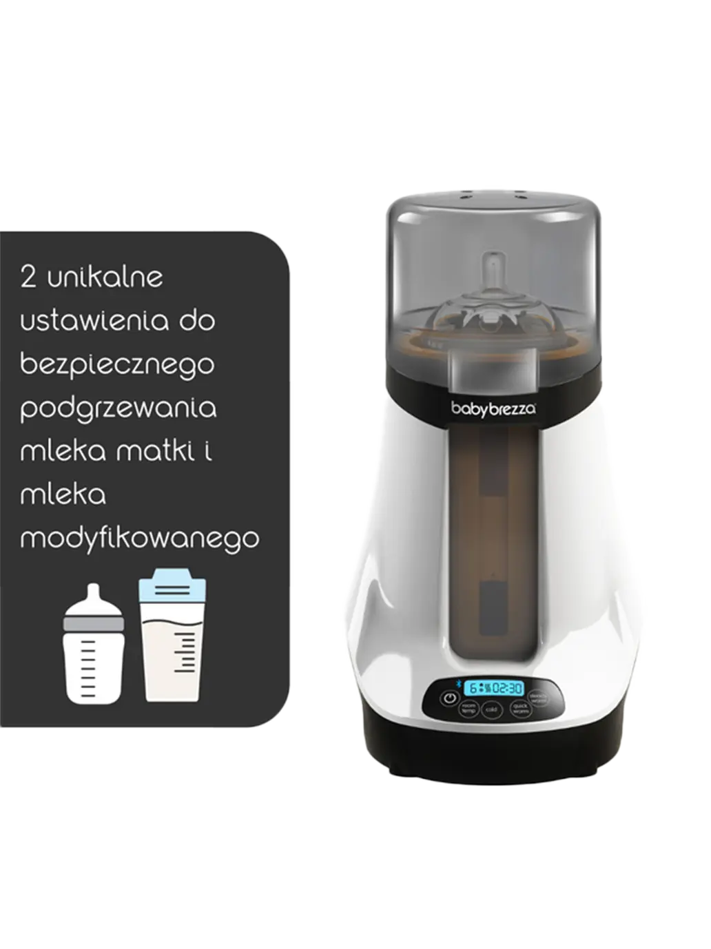 Inteligentny podgrzewacz do butelek Safe + Smart Baby Brezza BEBE Concept 