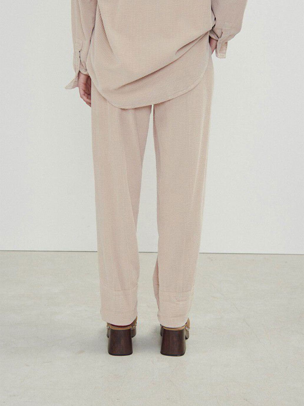Pantalon en velours côtelé Padow MASTIC