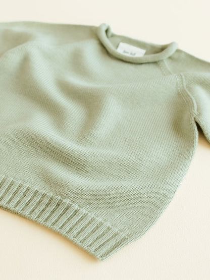 Maglione in lana merino senza cuciture Georgette MINT