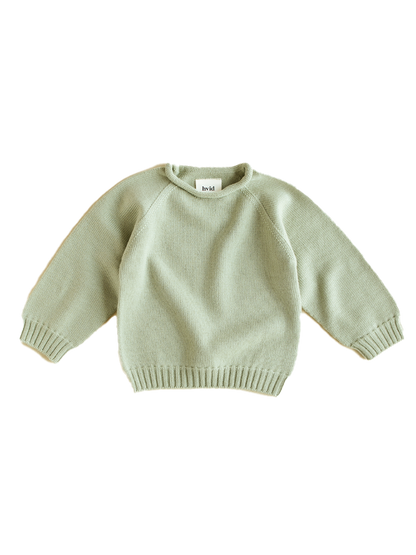 Maglione in lana merino senza cuciture Georgette MINT