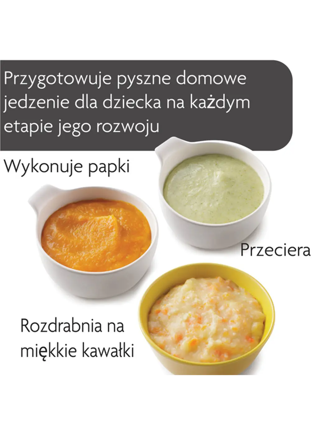 Robot kuchenny Food Maker Deluxe Baby Brezza BEBE Concept 