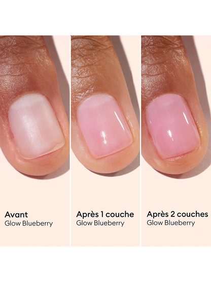 Pielęgnacyjny lakier do paznokci Active Glow GLOW BLUEBERRY