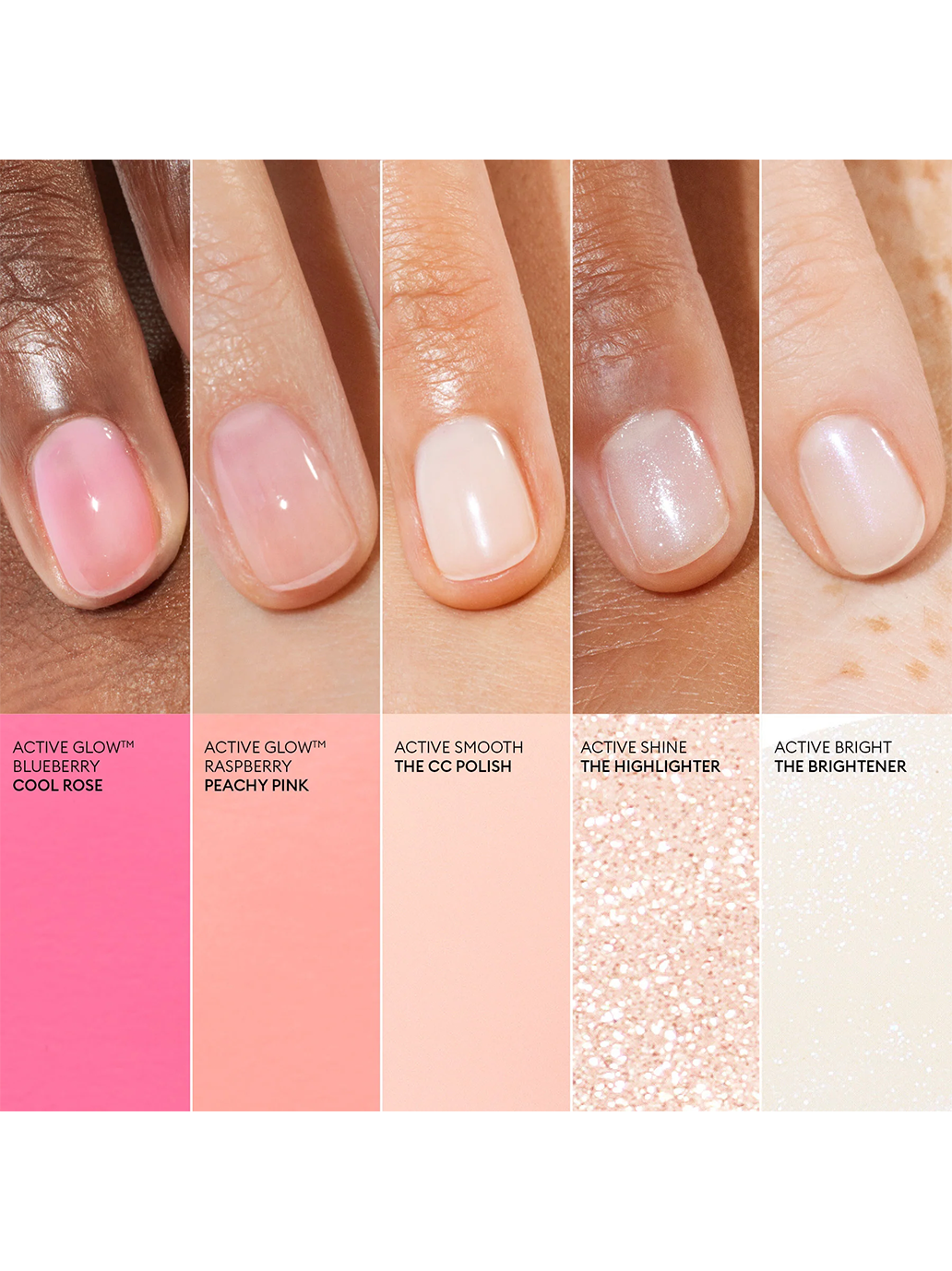 Treatment nail polish Active Glow GLOW RASPBERRY