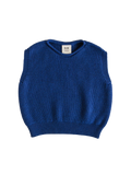Kamizelka z wełny merino Harvey Kids COBALT BLUE