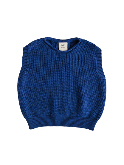 Kamizelka z wełny merino Harvey Kids COBALT BLUE