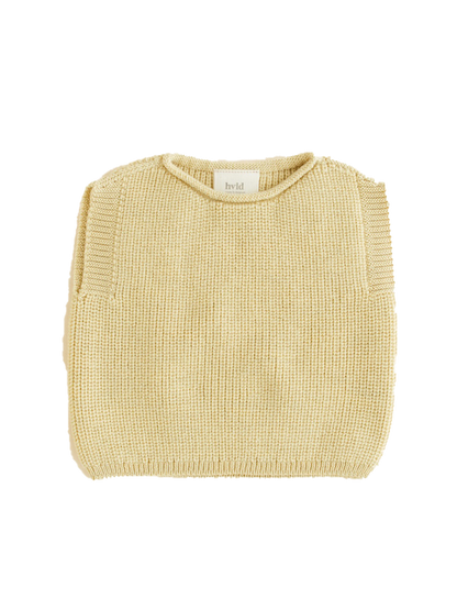 Baby merino Harvey vest LIGHT YELLOW