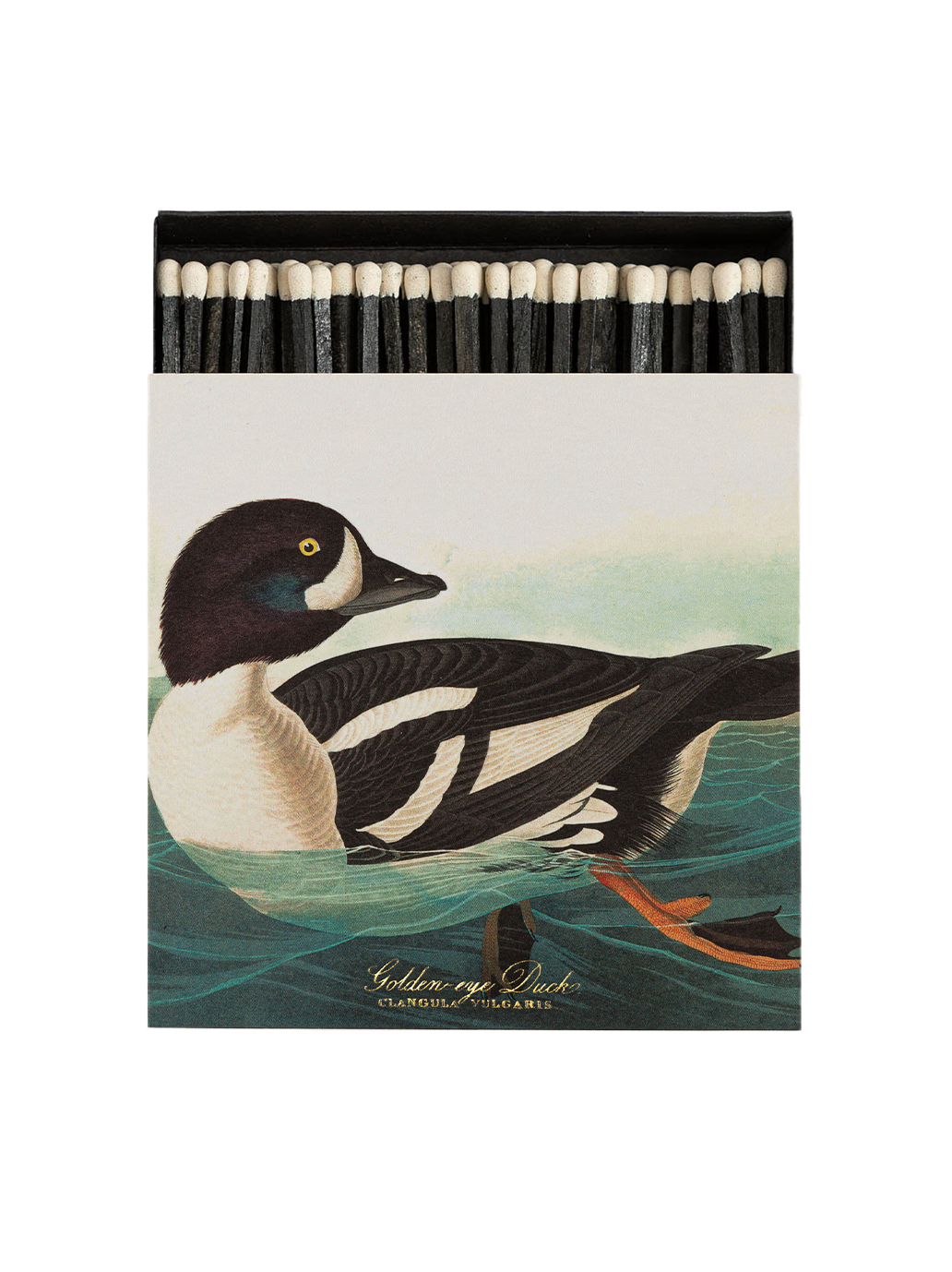 Luxusní zápalky v ozdobné krabičce GOLDEN-EYE DUCK