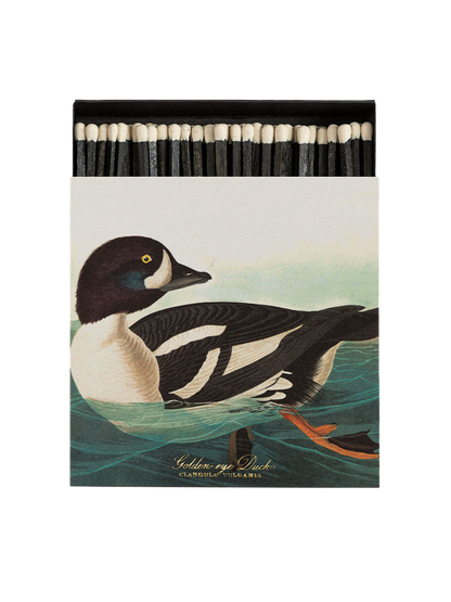 Luxusní zápalky v ozdobné krabičce GOLDEN-EYE DUCK