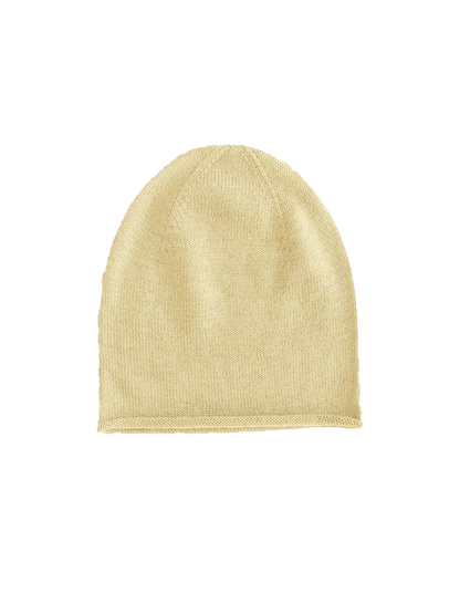 Cappello Efa Beanie sottile in lana merino per tutto l'anno LIGHT YELLOW
