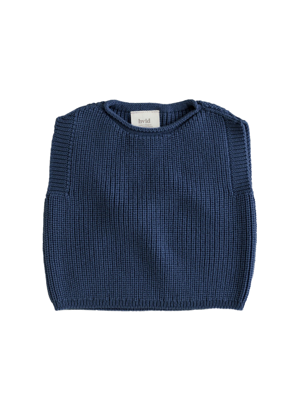 Gilet Harvey in baby merino BLUE